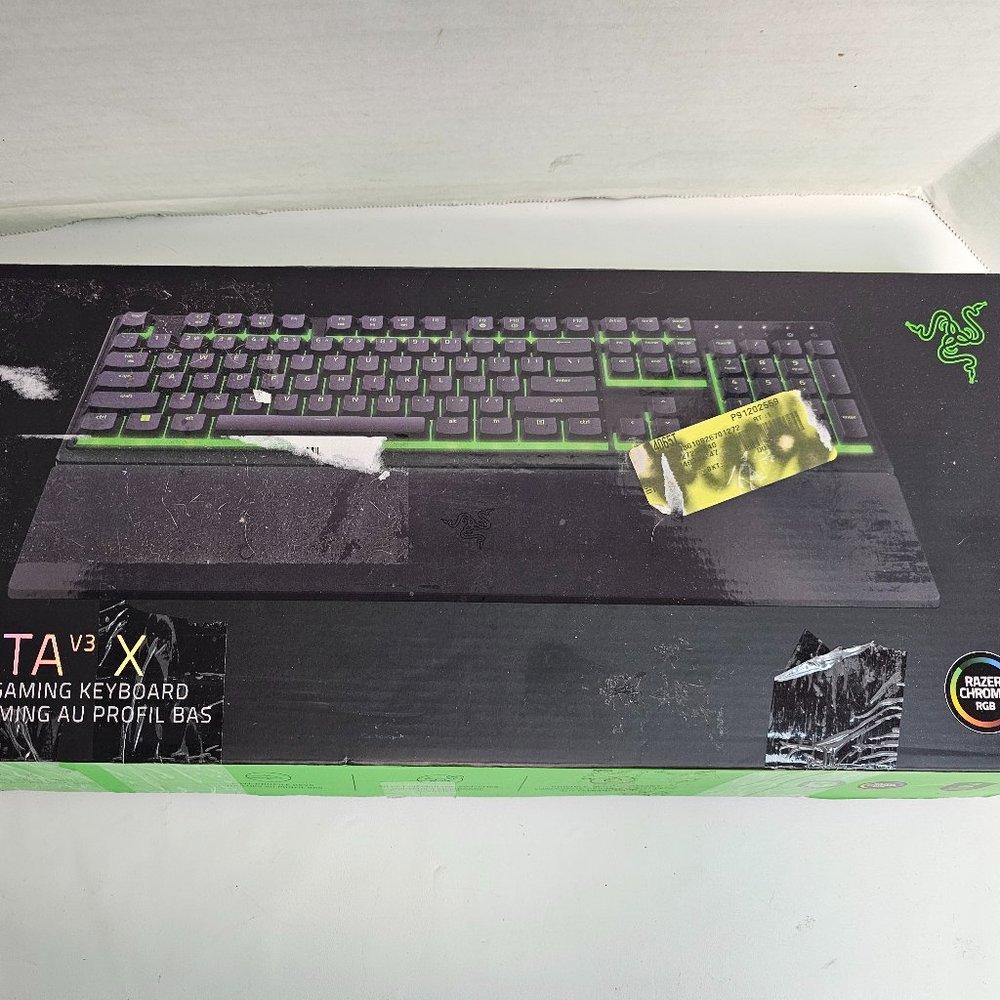 Razer Ornata V3 X Low Profile Gaming Keyboard for PC tested open box complete